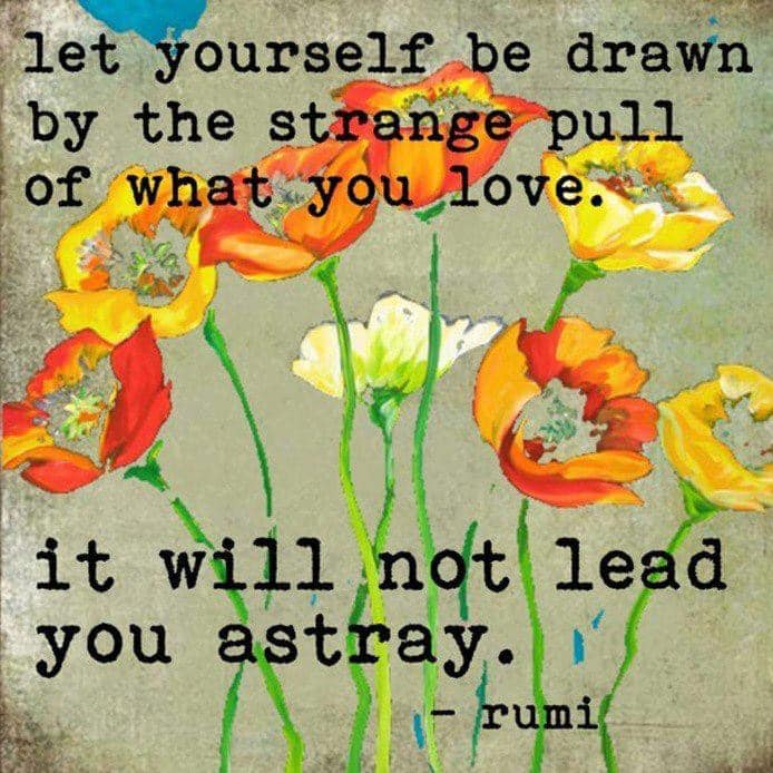 Let yourself be drawn-rumi-Stumbit Quotes